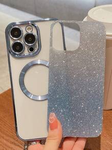 Hadaasi 蓝色电镀磁性渐变水钻纸拉丝太空壳,内置镜头保护膜,超薄手机壳适用于 Apple 17 Pro/17 Pro Max/17 Air/17/16 Pro/16 Pro Max/16 Plus/16/15 Pro/15 Pro Max/15 Plus/15/14 Pro/14 Pro Max/14 Plus/14/13 Pro/13 Pro Max/13/12 Pro/12 Pro Max/12/11 Pro Max/11/11 Pro 和 Galaxy S24 Ultra/S24 Plus/S24/S23 Ultra/S23 Plus/S23/S22 Ultra/S22 Plus/S22 防水防震防摔防刮 - 藍色 - 查看 4