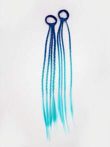 2入組/套直漸變色16號合成髮辮 - 彩色 - 查看 1