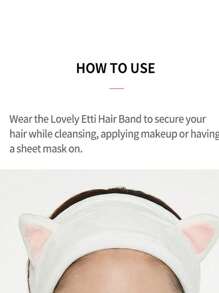 我的美容工具可愛的etti頭帶 | 可愛的工具,適用於固定頭髮 | 頭帶