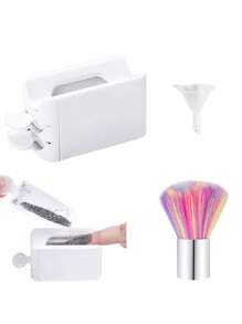 Dip Powder Recycling Tray System With Scoop, Nail Dip Container Portable Dipping Powder - Multicolor - View 1