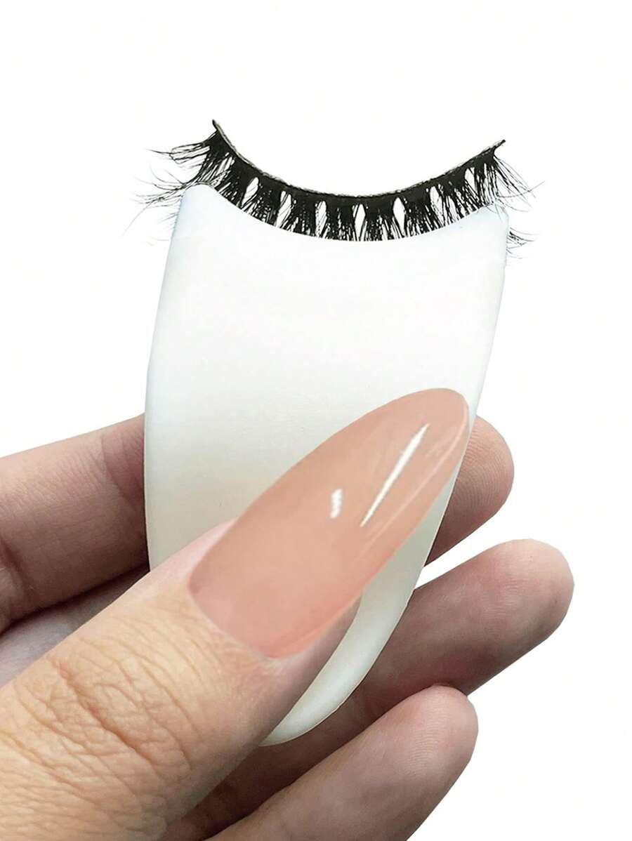 睫毛夾塗抹器，V 型睫毛延長鑷子去除器夾鑷子鉗 - 白色 - 查看 1