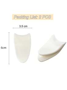 睫毛夾塗抹器，V 型睫毛延長鑷子去除器夾鑷子鉗 - 白色 - 查看 3