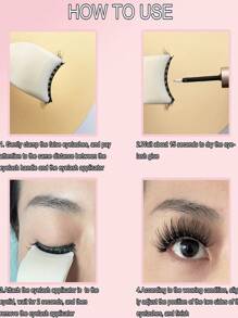 睫毛夾塗抹器，V 型睫毛延長鑷子去除器夾鑷子鉗 - 白色 - 查看 6