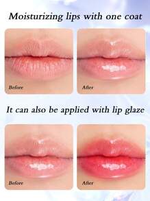 Cappuvini 水晶明亮唇油,透明閃耀珠光鏡子玻璃唇部口紅底座唇彩