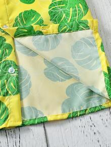 小男童熱帶圖案襯衫