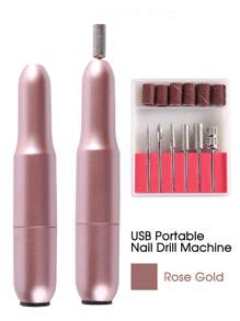 FULL BEAUTY 指甲鑽指甲銼,專業電動指甲鑽機器套裝指甲拋光頭美甲配件美甲工具 - 彩色 - 查看 6