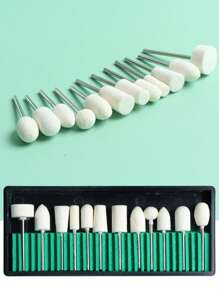 FULL BEAUTY 指甲鑽指甲銼,專業電動指甲鑽機器套裝指甲拋光頭美甲配件美甲工具 - 彩色 - 查看 9