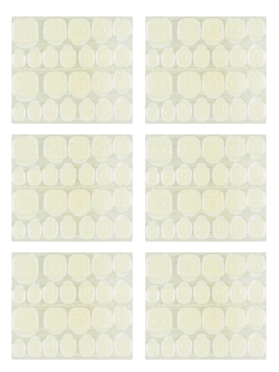 6 Chiếc 2 Mặt Keo Dán Móng Tay, Dễ Dàng Có Thể Tháo Rời & Ít Gây Tổn Hại Keo Dán Móng Tay Thạch Tab Để Ấn Vào Móng Tay DIY - Trong sáng - Xem 1