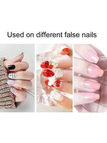 6 Chiếc 2 Mặt Keo Dán Móng Tay, Dễ Dàng Có Thể Tháo Rời & Ít Gây Tổn Hại Keo Dán Móng Tay Thạch Tab Để Ấn Vào Móng Tay DIY - Trong sáng - Xem 5