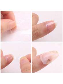 6 Chiếc 2 Mặt Keo Dán Móng Tay, Dễ Dàng Có Thể Tháo Rời & Ít Gây Tổn Hại Keo Dán Móng Tay Thạch Tab Để Ấn Vào Móng Tay DIY - Trong sáng - Xem 6