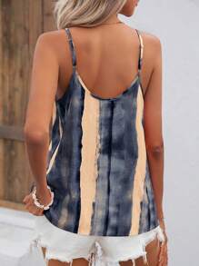 EMERY ROSE Top de tirantes de tie dye