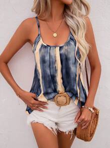 EMERY ROSE Top de tirantes de tie dye