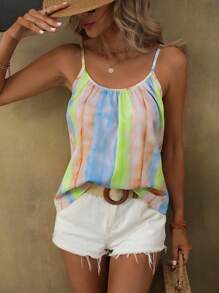 Breezaya Áo khoác và áo lót dành cho xe tăng nữ Cà vạt nhuộm Giải trí - Nhiều màu - Xem 5