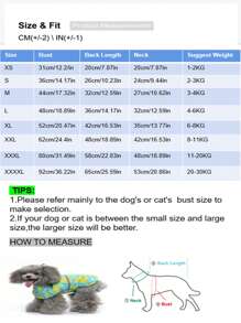 1pc Cartoon Duck Pattern Pet Raincoat For Dog And Cat For Rainy Day - Yellow - View 4