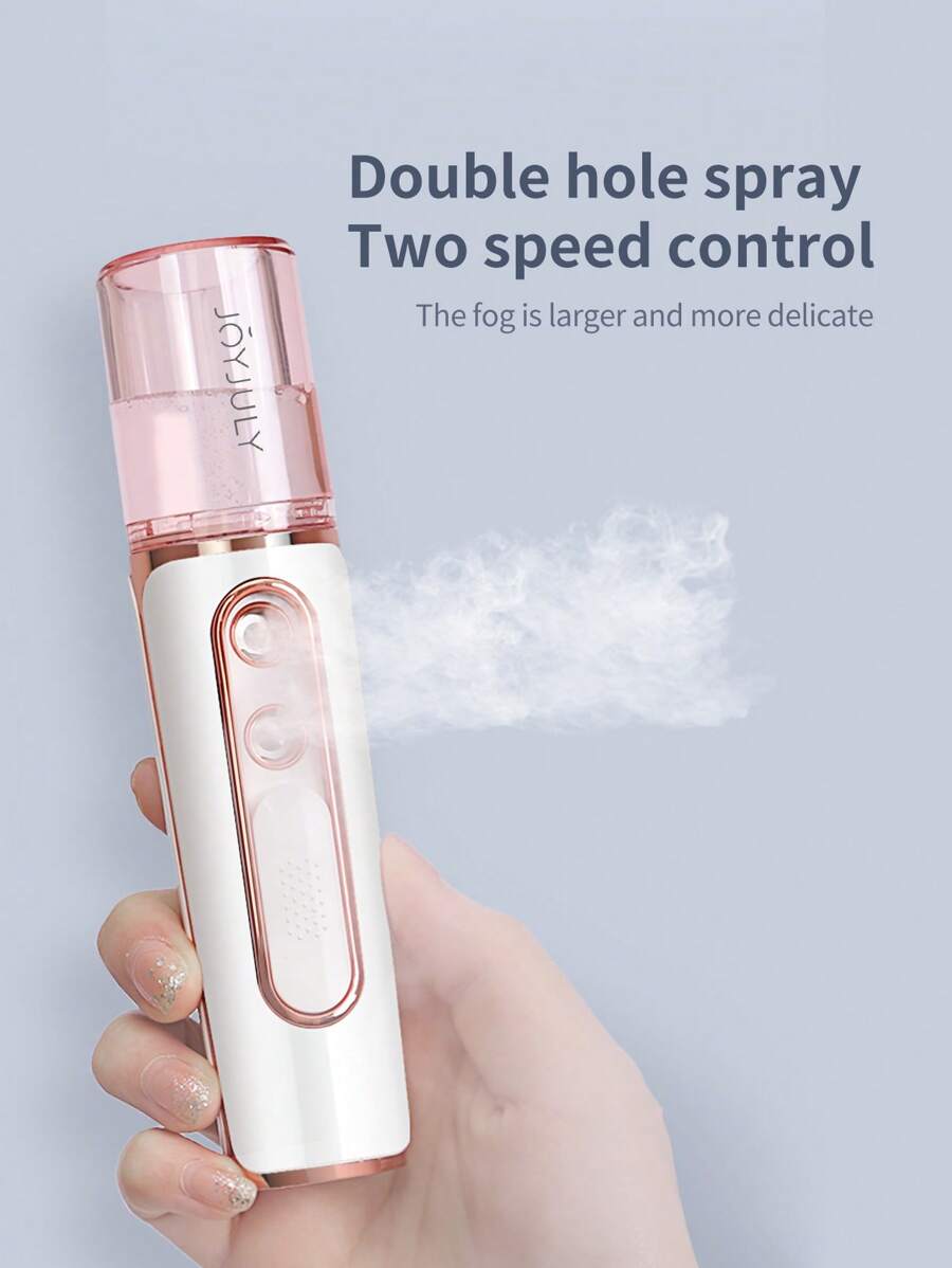 Facial Moisturizing Sprayer,1Pc Two Speed Control Double Hole Beauty Instrument