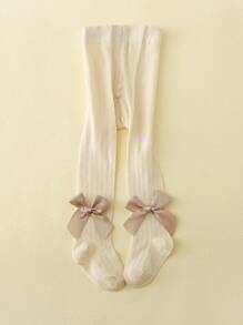 Chicas 2 pares Medias con diseño de lazo para vida diaria