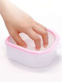 1 pieza Tazón para remojo de arte de uñas, bandeja para eliminar el polvo de esmalte de uñas, tazón de remojo para salón de manicura, herramientas de manicura, suministros para uñas, herramientas para uñas, herramientas de arte de uñas, de vuelta a la escuela, uñas, herramientas para uñas postizas - Multicolor - Ver 1