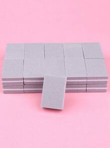 50入組迷你美甲拋光塊塊狀銼刀套裝兩面海綿指甲美甲拋光塊,指甲拋光和拋光銼刀迷你海綿塊狀灰色 - 灰色 - 查看 5