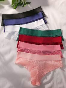 7入組花邊蕾絲底褲內衣 - 彩色 - 查看 2