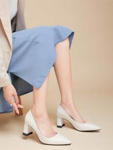 Women's High Heeled Shoes - White - View 4