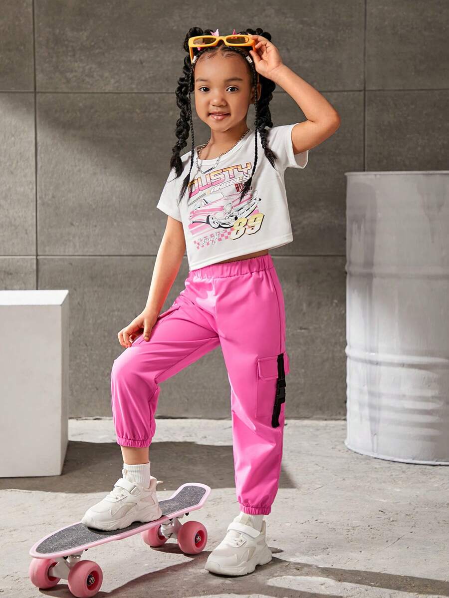 SHEIN Bộ thời trang bé gái - Nhiều màu - Xem 1