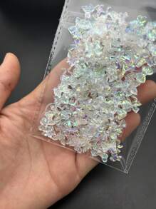 梦幻连衣裙蝴蝶结美甲装饰，1包3D树脂饰品DIY美甲配件，适用于按压式美甲，美甲宝石，美甲用品，美甲 - 彩色 - 查看 4