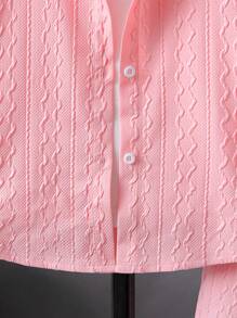 SHEIN Garçon Unicolore À Bouton Chemise & Short (Sans T-Shirt)