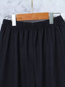 SHEIN 男孩火圖案彈性腰帶衛褲