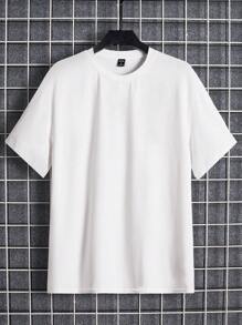 Manfinity RebelGame Nam Áo thun Thả vai Bông Đồ họa Khẩu hiệu - trắng - Xem 4