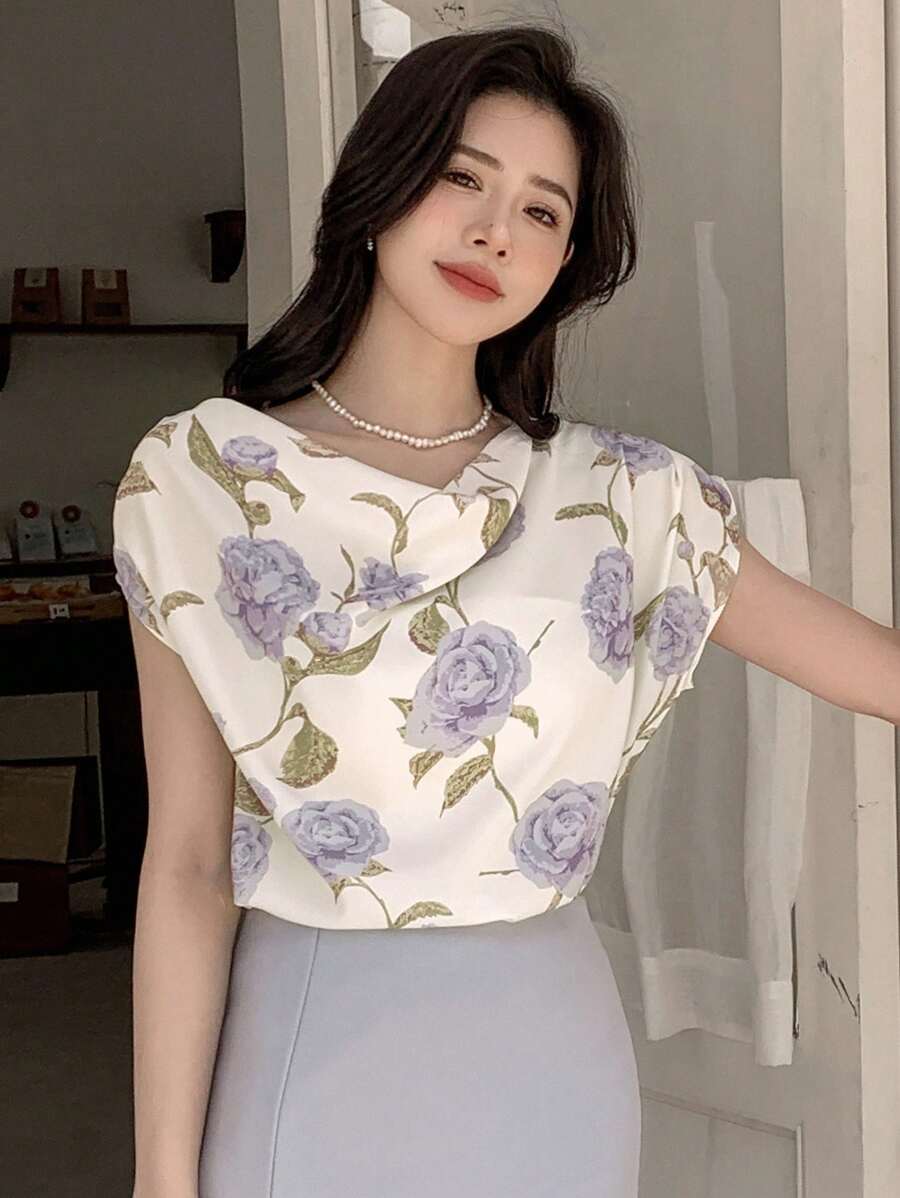 DAZY Áo sơ mi nữ Vắt Hoa Giải trí - Nhiều màu - Xem 1