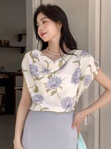 DAZY Áo sơ mi nữ Vắt Hoa Giải trí - Nhiều màu - Xem 3