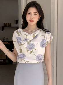 DAZY Áo sơ mi nữ Vắt Hoa Giải trí - Nhiều màu - Xem 6