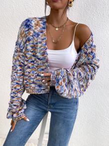 SHEIN Unity Nữ Cardigans màu trơn Giải trí - Nhiều màu - Xem 3