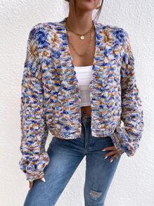 SHEIN Unity Nữ Cardigans màu trơn Giải trí - Nhiều màu - Xem 5
