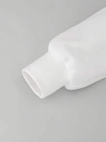 SHEIN 男孩貓熊,大字母標語印花街頭風休閒針織運動衫適合夏天