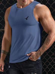 GENTILAND Áo thun & Áo lót Nam Thú vật Giải trí - Màu xanh bụi bặm - Xem 1