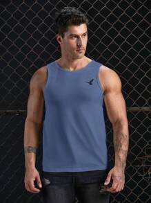 GENTILAND Áo thun & Áo lót Nam Thú vật Giải trí - Màu xanh bụi bặm - Xem 4