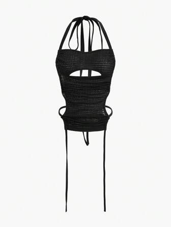 Ausschnitt vorne, Trägertop mit ohne Handschuh mit