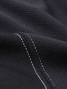 Manfinity Sport Corelite Hombres Camiseta deportiva unicolor con capucha - Negro - Ver 4