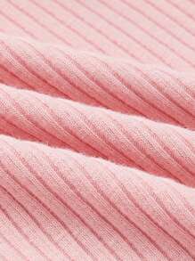 SHEIN 年輕女孩3入組肋紋針織背心 - 彩色 - 查看 4