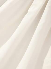 Đầm Gái viền lá sen Hoa Boho - Màu be - Xem 4