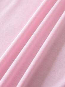 SHEIN LUNE Camiseta con estampado de leopardo - Rosa Pálido - Ver 5