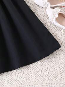 Đầm Gái Đắp vá Nút phía trước Khối Màu Giải trí - Nhiều màu - Xem 6