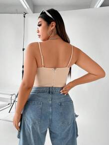 Allurite Plus Solid Bustier Cami Top