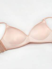 SHEIN Solid Camisole Bra - Pink - View 5