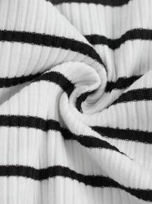 SHEIN 4pcs/Set Tween Girls' Fitted Casual Minimalist Comfortable Round Neck Long Sleeve T-Shirt - Multicolor - View 8