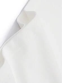 ROMWE MEN Street Life 男士愛心和字母圖案T恤 - 白色 - 查看 3