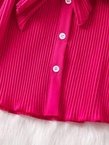 SHEIN garota jovem Franzido Com Cinto Vestido Camiseta