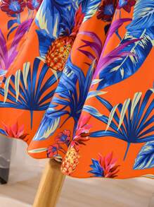 SHEIN Girls Tropical Print Cami Dress - Multicolor - View 4