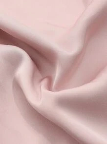 DAZY Solid Cowl Neck Peplum Blouse Long Sleeve Top